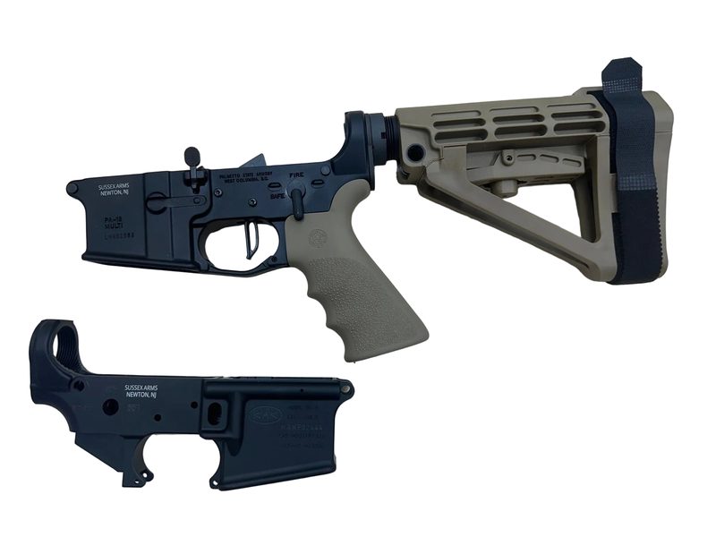Lower receivers with custom engraving — firearms personalization New Jersey