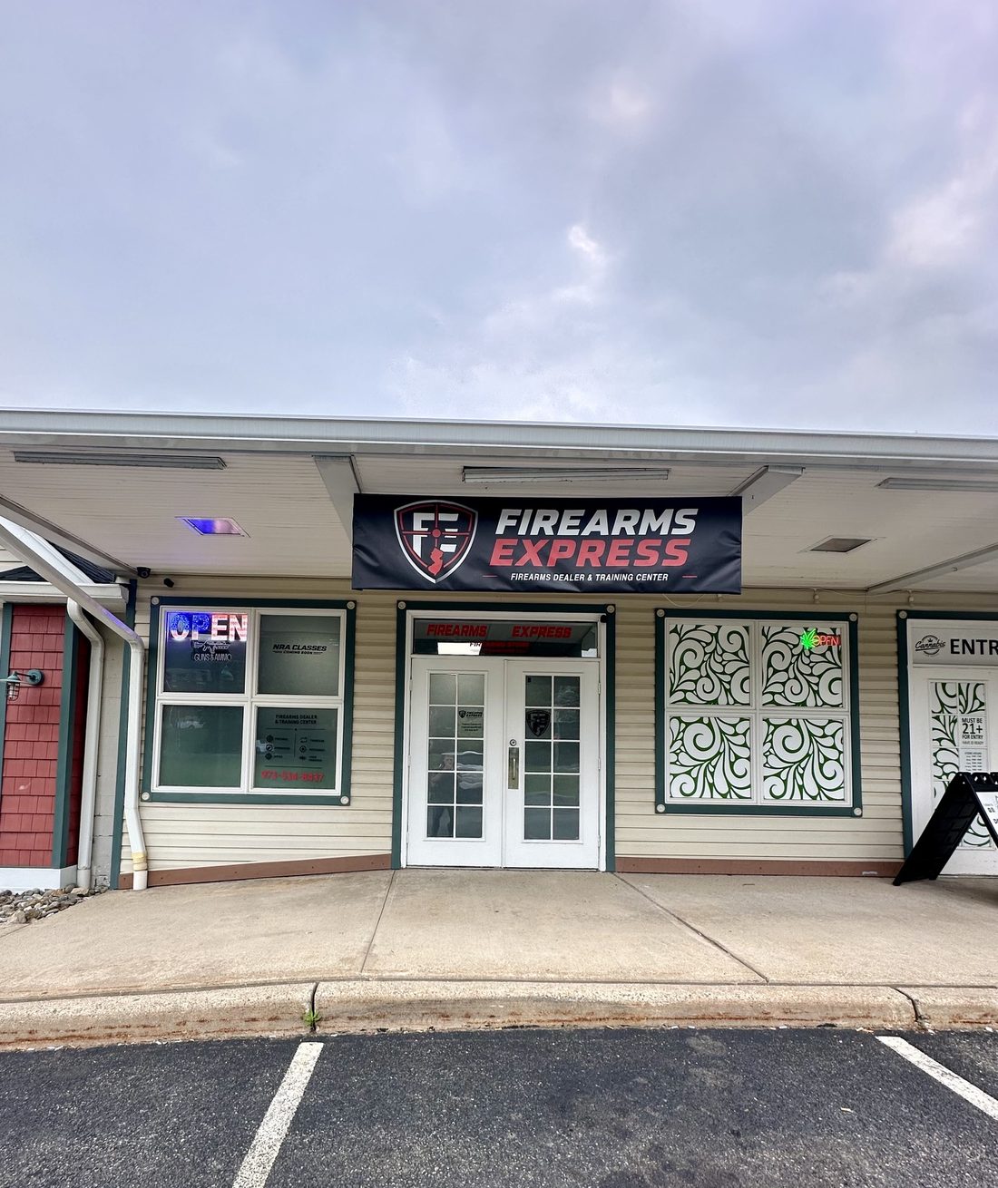 Firearms Express storefront at 70 E Main Street Suite B1, Sussex NJ
