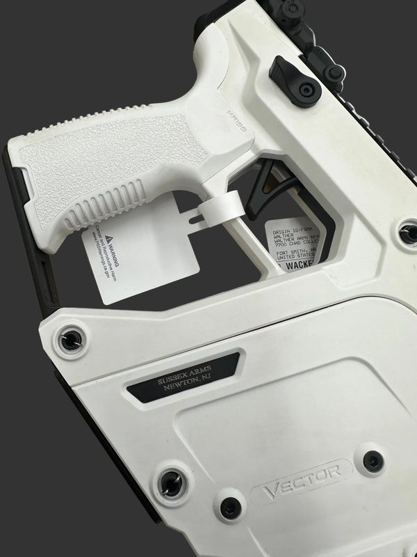 Vector white firearm engraving — Firearms Express Sussex NJ